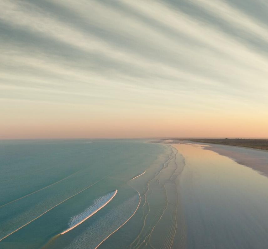 Beach at sunset