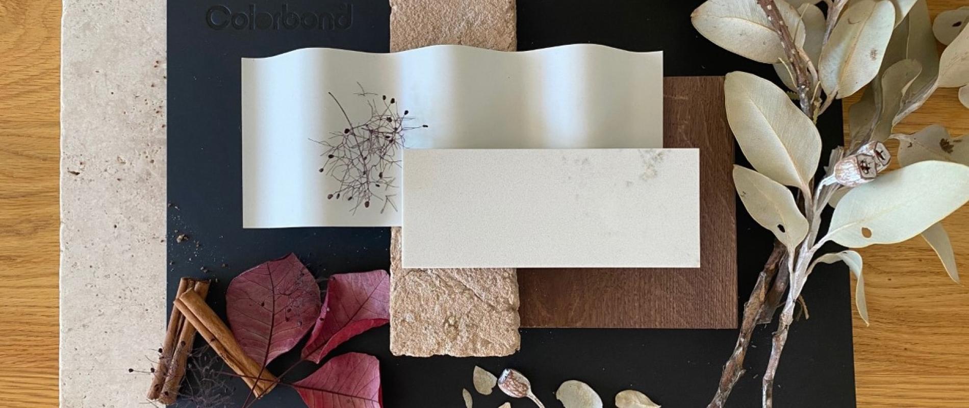 COLORBOND® steel. Colours of Australia. Flatlay Image by: Johanna De Mello