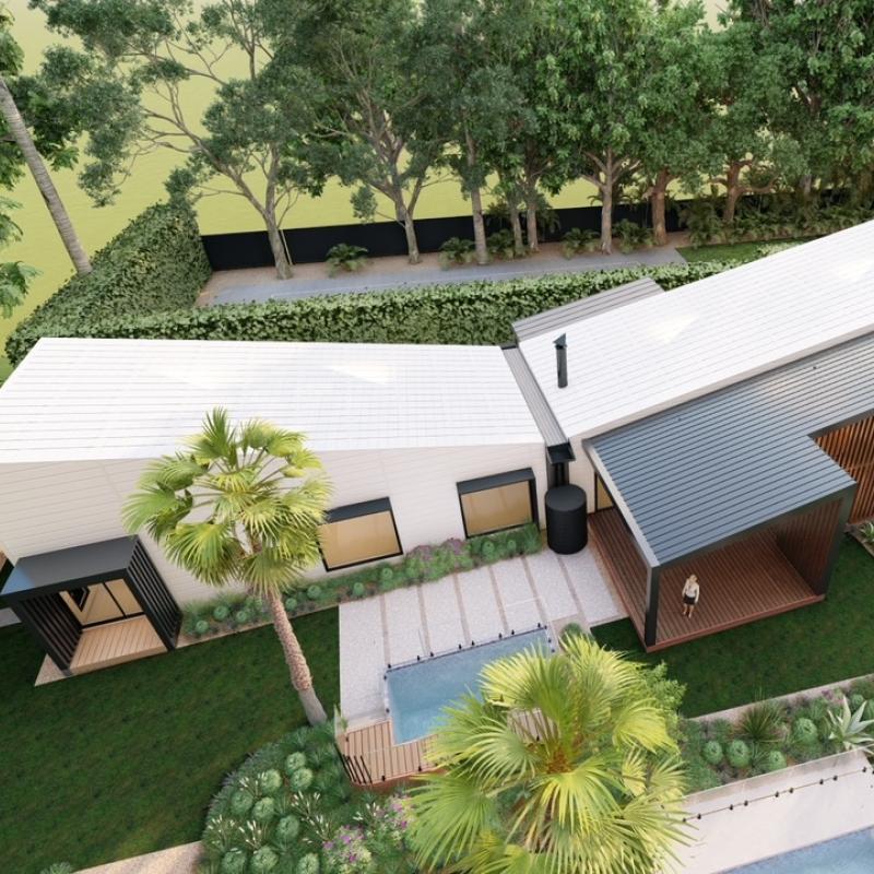 2024 block house 4 - COLORBOND® steel Dover White™