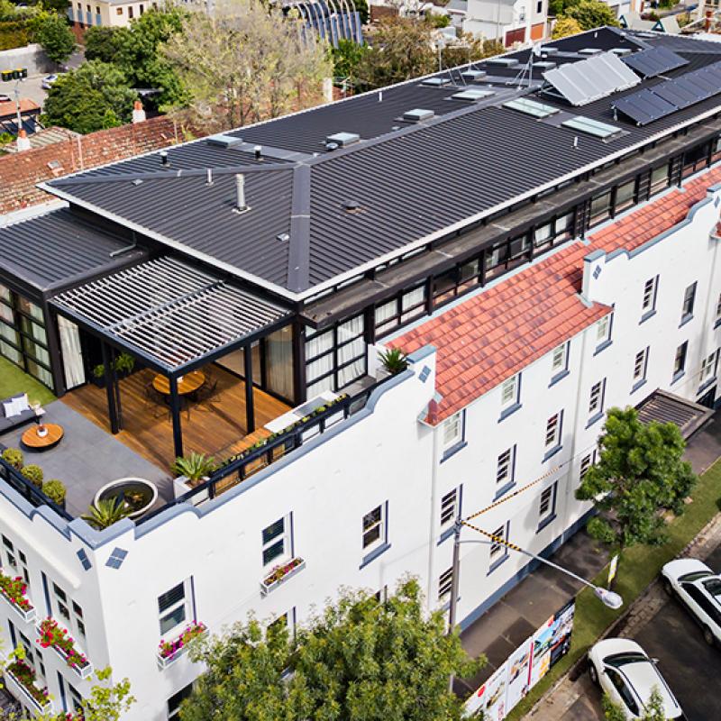 The Block 2018 - The Gatwick COLORBOND® steel Matt finish in colour Monument®