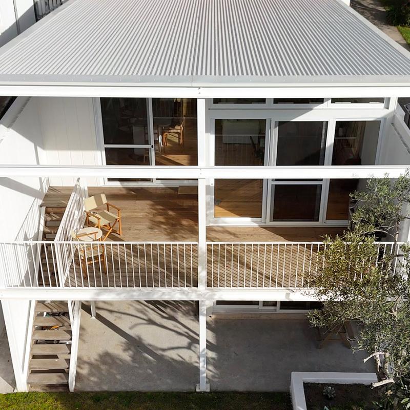 Steel The Show - Grand Prize Winners - Drone shot of the winner house from the street