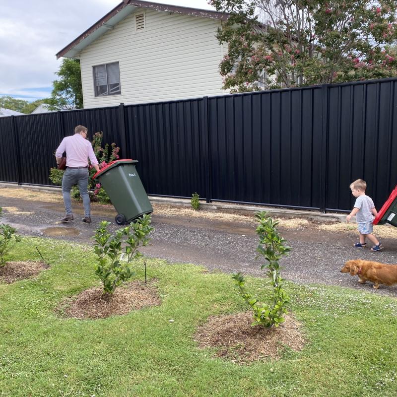 Sebastian from Narrabri, NSW loves COLORBOND® steel. Fencing made from COLORBOND® steel in the colour Night Sky®